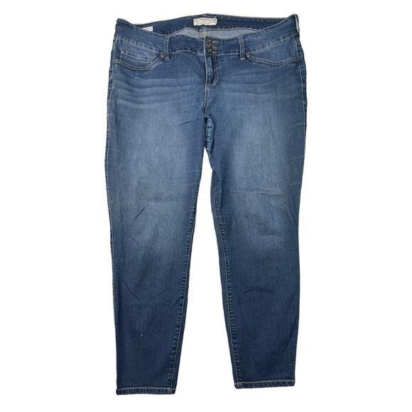 Torrid Jegging Skinny Super Stretch High-Rise Jean Denim Blue Womens 22R Plus - Picture 3 of 11